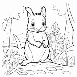 a squirrel that cares about wellness and wellbeing