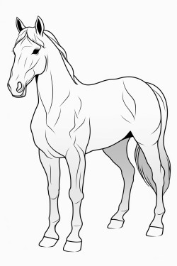 standing horse