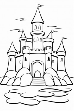 sand castles at the beach