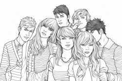 a group of friends with 3 boys and 5 girls