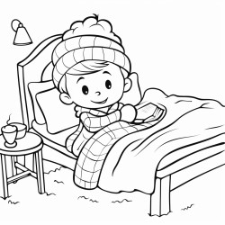 cozy coloring page