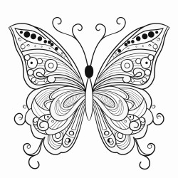a whimsical butterfly