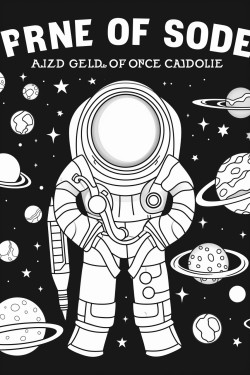 advanced outer space coloring sheet with bubble letters saying first day of school