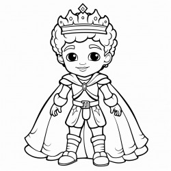 african american king or prince  in a fairytail