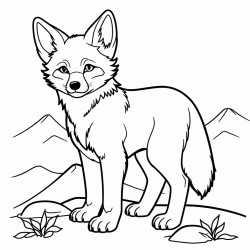 a cute icelandic coyote