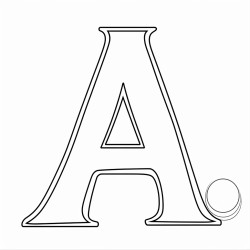 trace the letter a