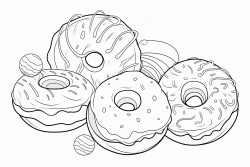 candy doughnuts icecream