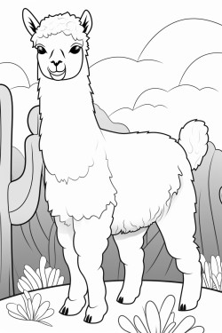alpaca em seu habitat