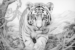 fresque animaux du monde