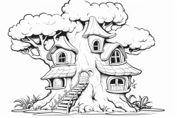 fantasy little tree house for a cute little fairy