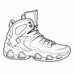 a hightech basketball shoe with a carbon fiber upper and a responsive cushioning system