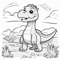 cartoon dinosaur