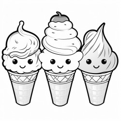 ice cream snacks food in bold and easy