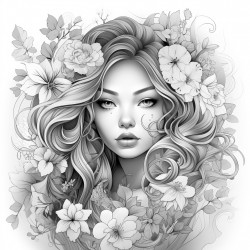 tattooed beautiful woman