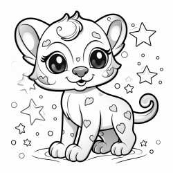 a cute panther night vision