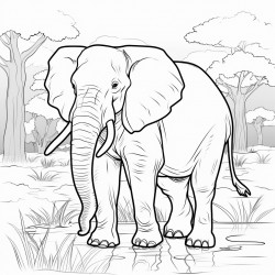 african forest elephant