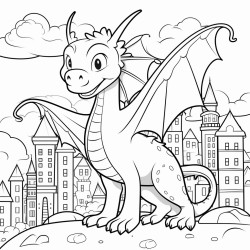 dragon on the city