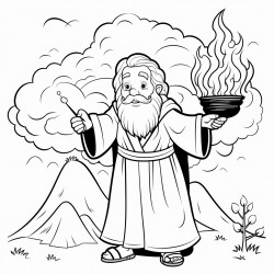 god talk to moses from the burning bush