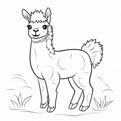 happy llama