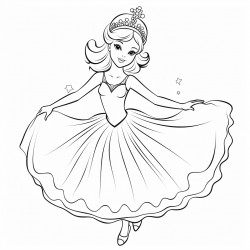 ballet dancer with a tiara