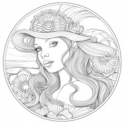 beautiful woman during the summer