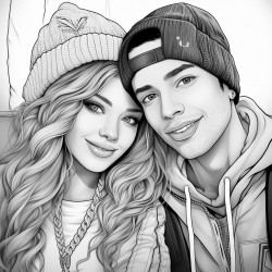 two cute couple