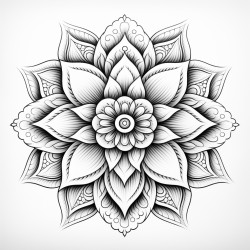 ein mandala mit einem strandbild