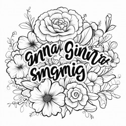 flowers with the words to an amazing grandma