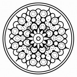 dot outline mandala