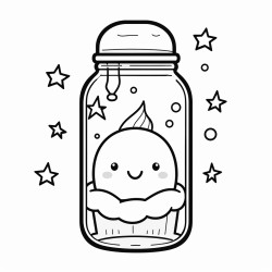 cozy themed water bottle