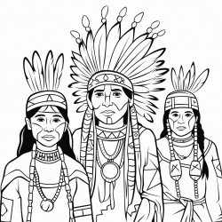 create an illustration that celebrates native american culture and traditions throu