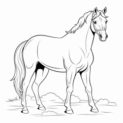 a horse