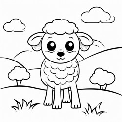 cute simple coloring page