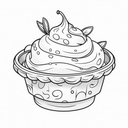 custard creamy dessert