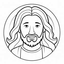 coloring activity about the character of jesus