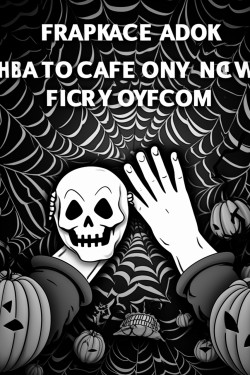 create a halloween theme coloring book cover for kids detailed colorful art no black shading no complex patterns distorted hands  distorted figures
