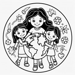 mother earth and procteicg our enviroment with poder latinx in the graphic