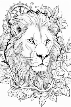 create a colouring page from image