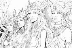 elves fairies druids