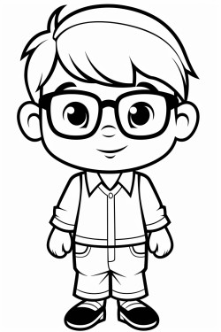 26 yr old custodian with gotee short haircut and glasses