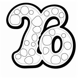 numbers from one to seven empty inside do not include any other elements do not include 0 8 9