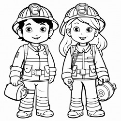 fireman and firewoman for elementary students