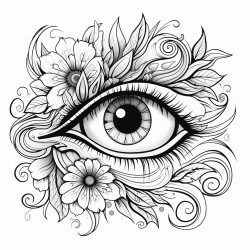 colorful eye