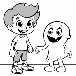 shadow friend a playful shadow with a mischievous grin