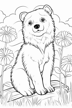 bear in the garden
