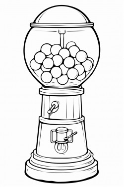 gumball machine with 50 gumballs