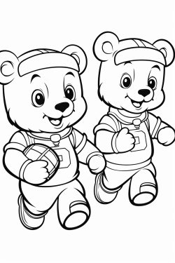 bears in uniform playing american football