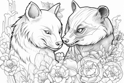 panda and dragon as best friends