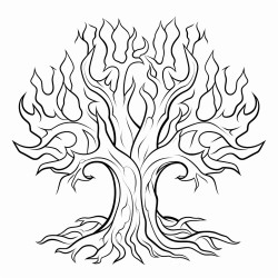 a tree of fire and ice