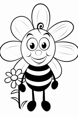 bee sitting on a flower